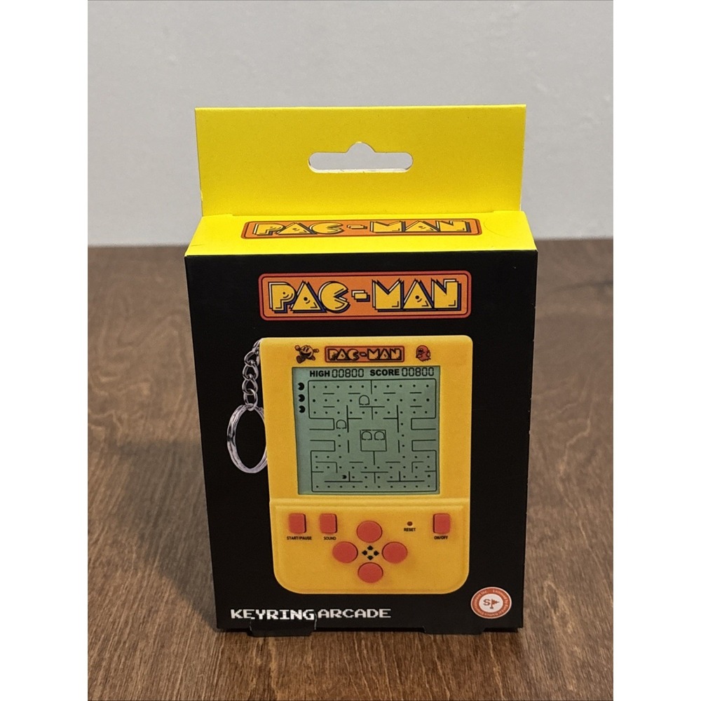 Pac-Man Classic Arcade Game Hand-Held Console Keyring Keychain Novelty Gift